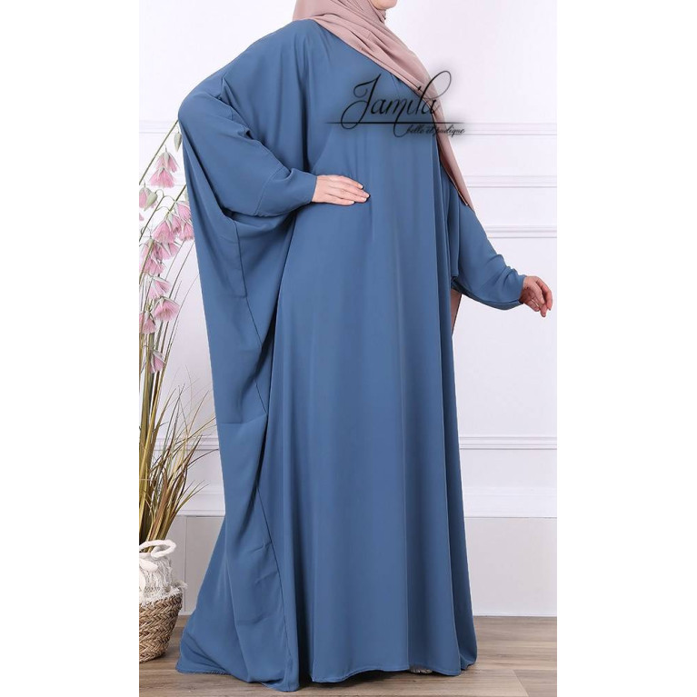 Abaya Papillon - Bleu Jean - Royal - Jamila - 2554APRY