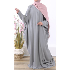 Abaya Papillon - Gris Bleu - Royal - Jamila - 295APRY