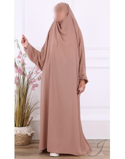 JIlbab 1 Pièce - Taupe rosé - Microfibre Léger - Jamila