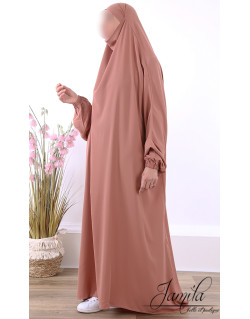 JIlbab 1 Pièce - Saumon - Microfibre Léger - Jamila