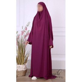 JIlbab 1 Pièce - Gris Anthracite - Microfibre Léger - Jamila