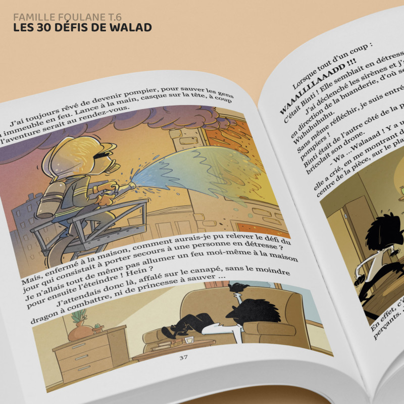 BD - Famille Foulane 6 - Les 30 défis de Walad - Norédine Allam - Edition Du Bdouin