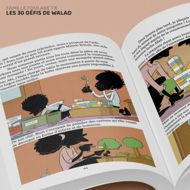 BD - Famille Foulane 6 - Les 30 défis de Walad - Norédine Allam - Edition Du Bdouin