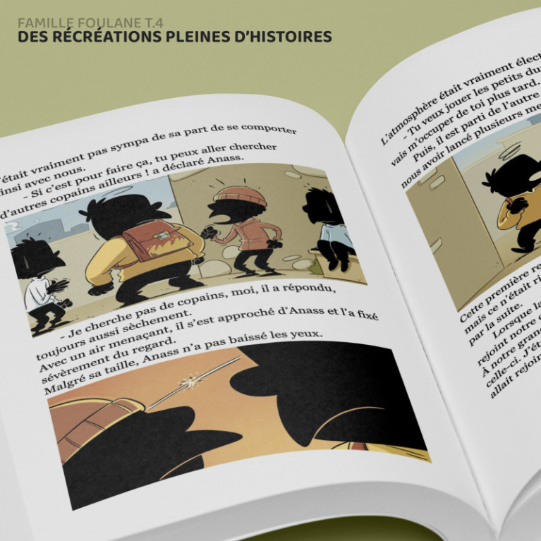 BD - Famille Foulane 4 - Des Récréations Pleines d'Histoires T4 - Edition Du Bdouin