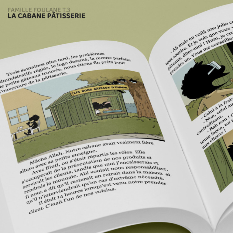BD - Famille Foulane 3 - la Cabane Pâtisserie T3 - Edition Du Bdouin