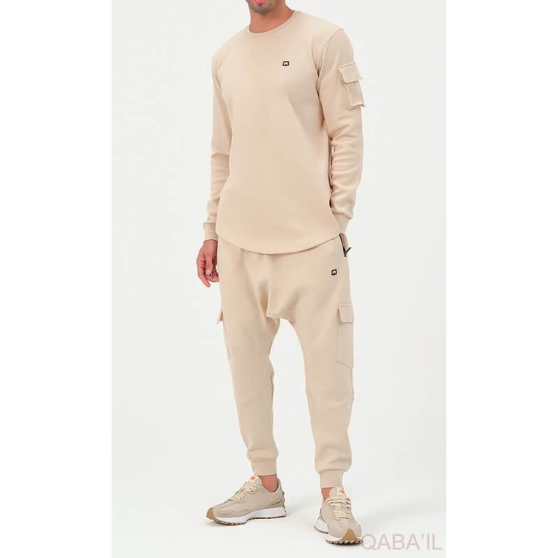 Ensemble Sarouel et Sweat Noir, Survêtement Qaba'il : Sniper NEO Ensemble Sarouel et Sweat Noir, Survêtement Qaba'il : Sniper NEO