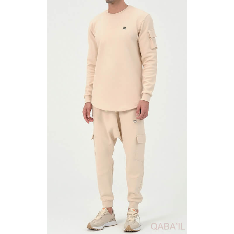 Ensemble Sarouel et Sweat Noir, Survêtement Qaba'il : Sniper NEO Ensemble Sarouel et Sweat Noir, Survêtement Qaba'il : Sniper NEO