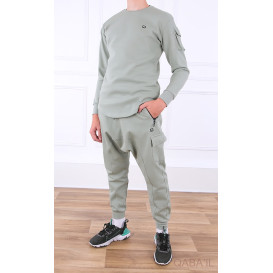 Ensemble Sniper NEO New, Kid & Teen - Vert Clair - Sarouel + Haut de 3 à 16 ans - Qaba'il