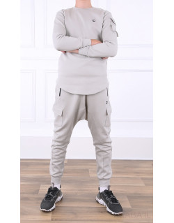 Ensemble Sniper NEO New, Kid & Teen - Gris Clair - Sarouel + Haut de 3 à 16 ans - Qaba'il