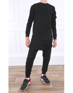 Ensemble Sniper NEO New, Kid & Teen - Noir - Sarouel + Haut de 3 à 16 ans - Qaba'il