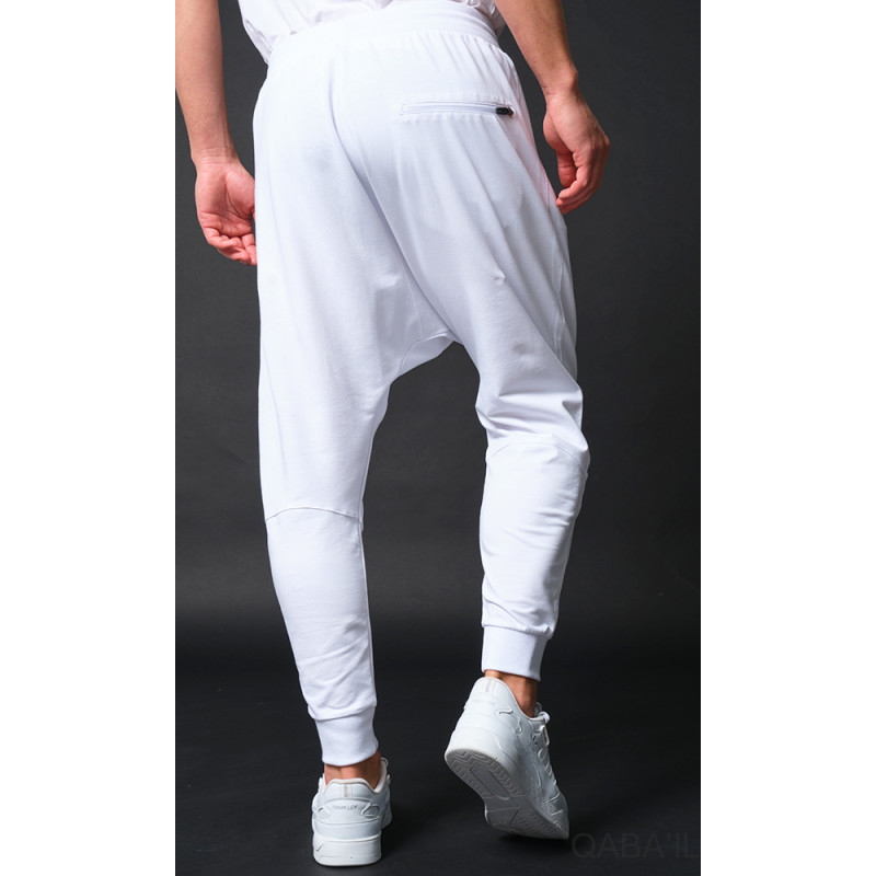 Sarouel Jogging Blanc Qaba'il : Athletik