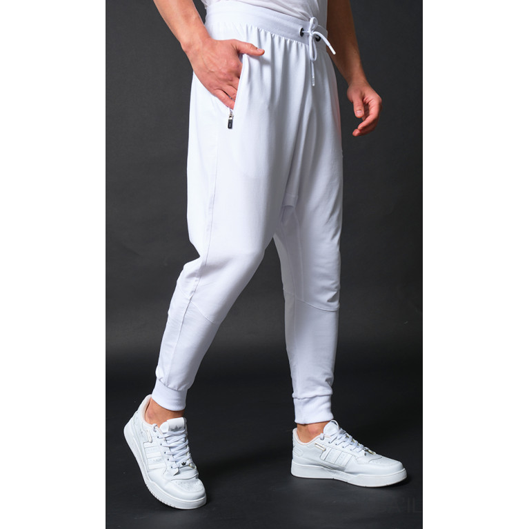 Sarouel Jogging Blanc Qaba'il : Athletik