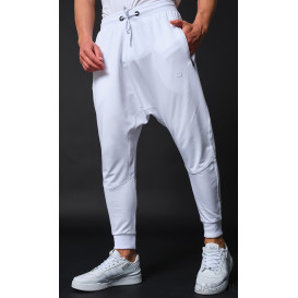 Sarouel Jogging Blanc Qaba'il : Athletik