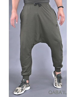Sarouel Jogging Kaki Clair Qaba'il : Athletik W24
