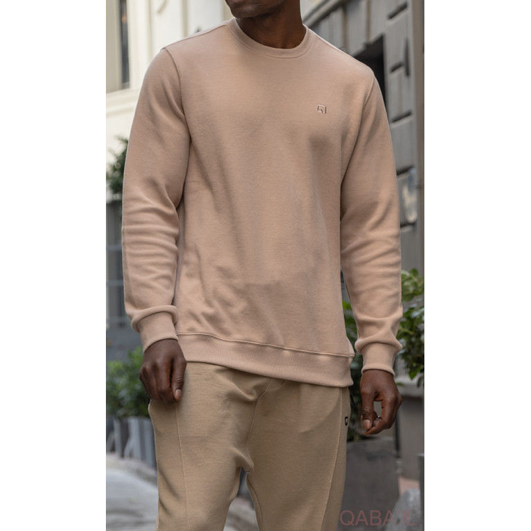 Pull Col Montant Qaba'il : Taupe