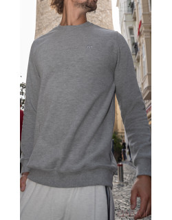 Pull Col Rond Gris Qaba'il : W24