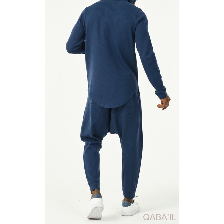 Ensemble Sarouel et Haut INDIGO, Survêtement Qaba'il : Onyx FOG