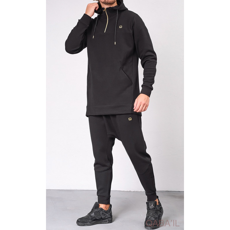 Qamis court JILD Qabail : Gris anthracite - Prêt à porter et accessoires