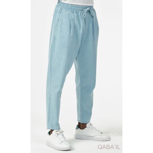 Sarouel Bleu Jean Délavé - Qaba'il : Jean Urban Classik