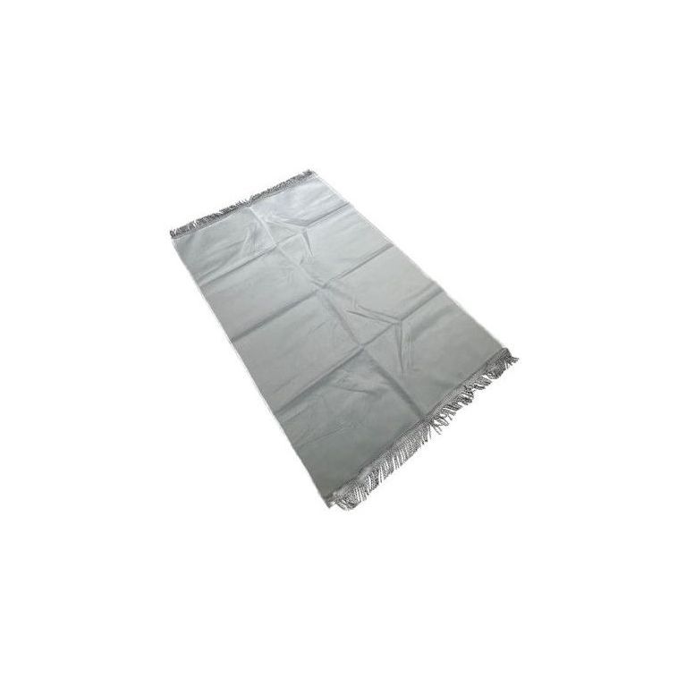 Tapis de Prière Argent, Adulte Personnalisable - Velours Uni - Dimensions 69 x 107 cm