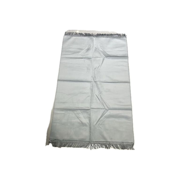 Tapis de Prière Argent, Adulte Personnalisable - Velours Uni - Dimensions 69 x 107 cm