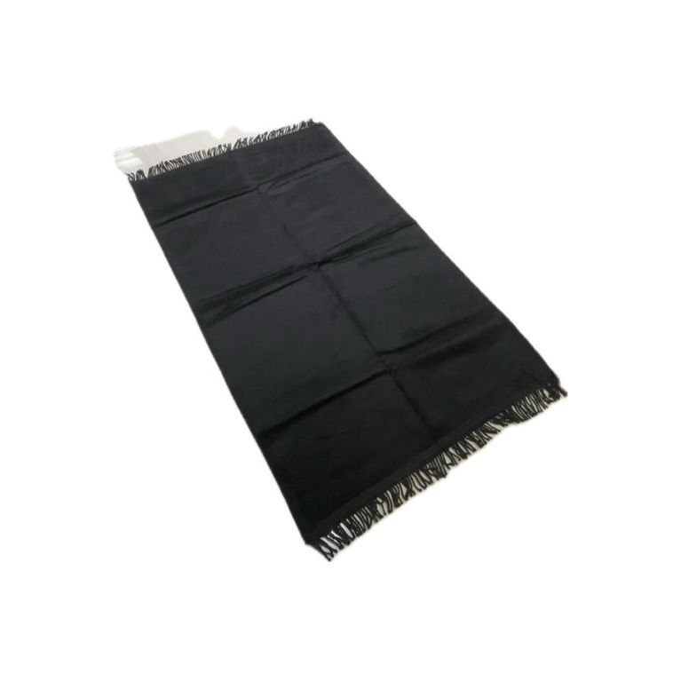 Tapis de Prière Noir, Adulte Personnalisable - Velours Uni - Dimensions 69 x 107 cm