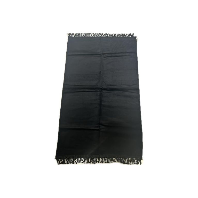 Tapis de Prière Noir, Adulte Personnalisable - Velours Uni - Dimensions 69 x 107 cm