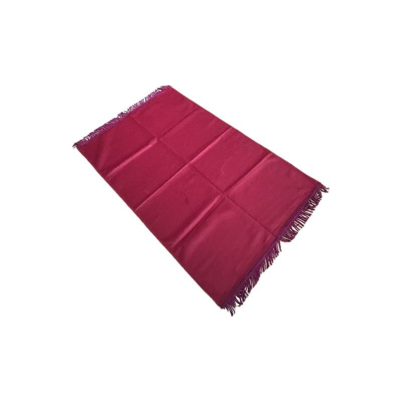 Tapis de Prière Fushia, Adulte Personnalisable - Velours Uni - Dimensions 69 x 107 cm