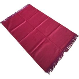 Tapis de Prière Fushia, Adulte Personnalisable - Velours Uni - Dimensions 69 x 107 cm