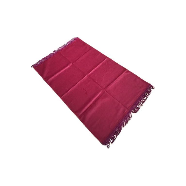 Tapis de Prière Fushia, Adulte Personnalisable - Velours Uni - Dimensions 69 x 107 cm