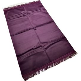 Tapis de Prière Violet, Adulte Personnalisable - Velours Uni - Dimensions 69 x 107 cm