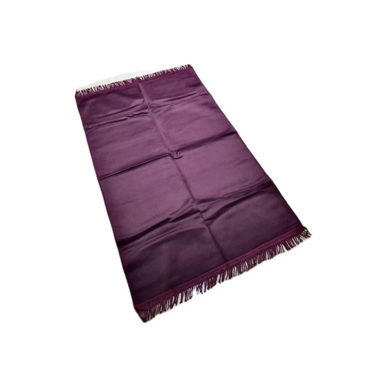 Tapis de Prière Violet, Adulte Personnalisable - Velours Uni - Dimensions 69 x 107 cm