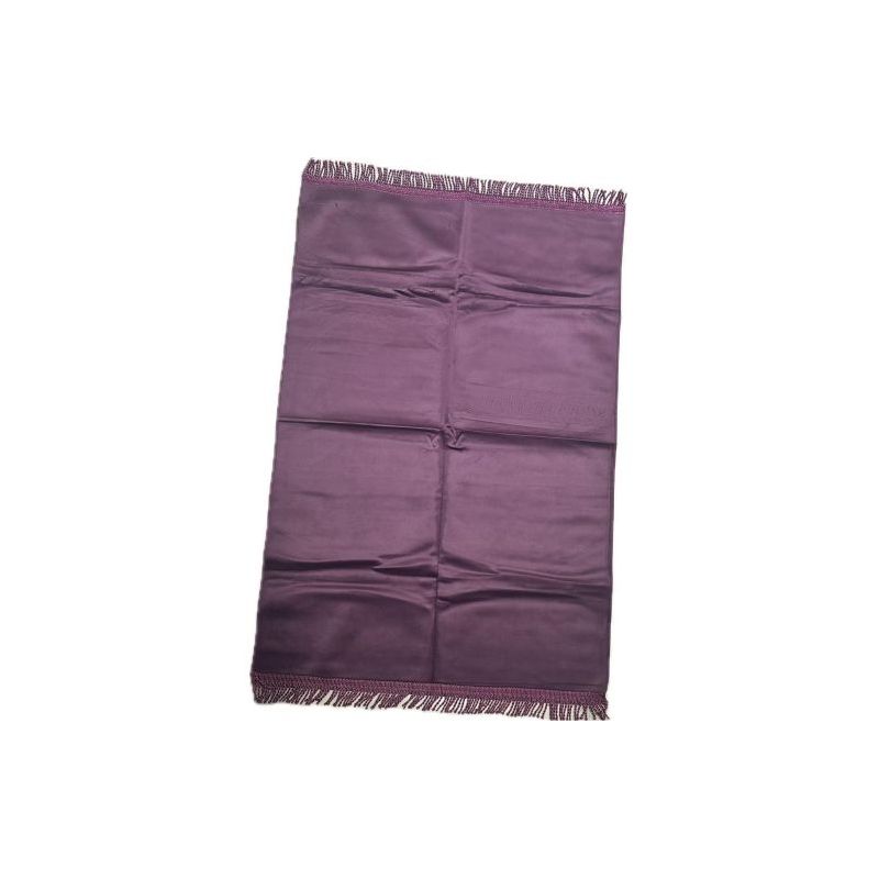 Tapis de Prière Violet, Adulte Personnalisable - Velours Uni - Dimensions 69 x 107 cm