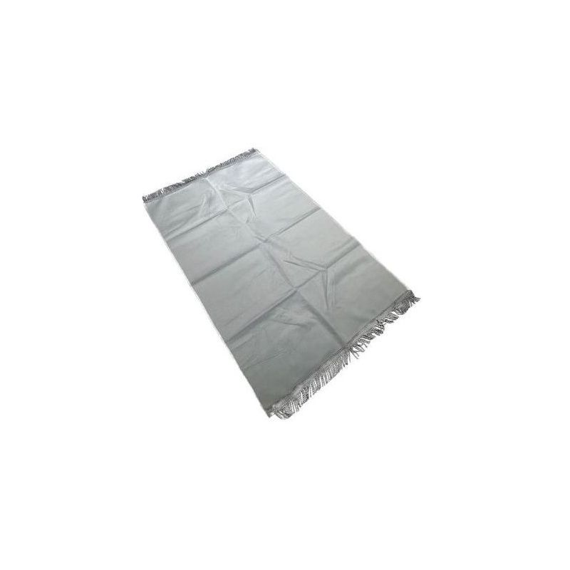 Tapis de Prière Argent, Adulte Personnalisable - Velours Uni - Dimensions 69 x 107 cm