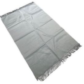 Tapis de Prière Argent, Adulte Personnalisable - Velours Uni - Dimensions 69 x 107 cm