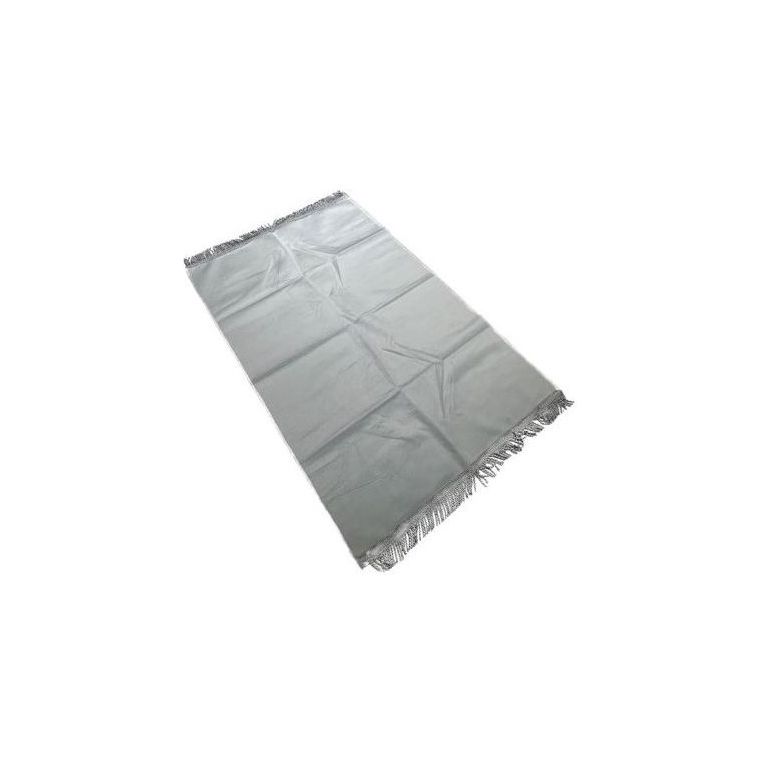 Tapis de Prière Argent, Adulte Personnalisable - Velours Uni - Dimensions 69 x 107 cm