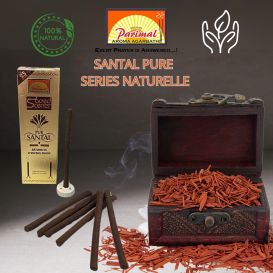 7 Encens Naturel Pure Santal - Dhoop Sticks 25 gr fait à la Main - ¨Parimal