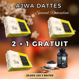 Yakine Dattes Ajwa 500g - Faites l'expérience des Dattes Sunnah d'Origine Arabie Saoudite