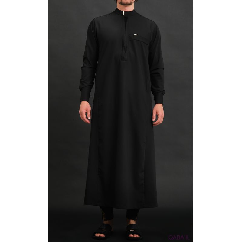 BEY Long Black Qamis Premium – Qaba’il