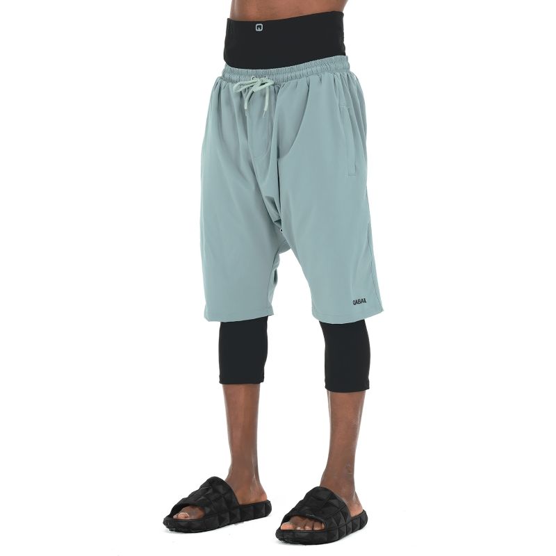 Sarouel de Bain Cycliste - SwimShort - Vert Amande - Qaba'il