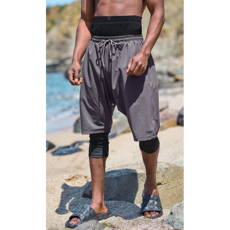 Sarouel de Bain Cycliste - SwimShort - Anthracite - Qaba'il