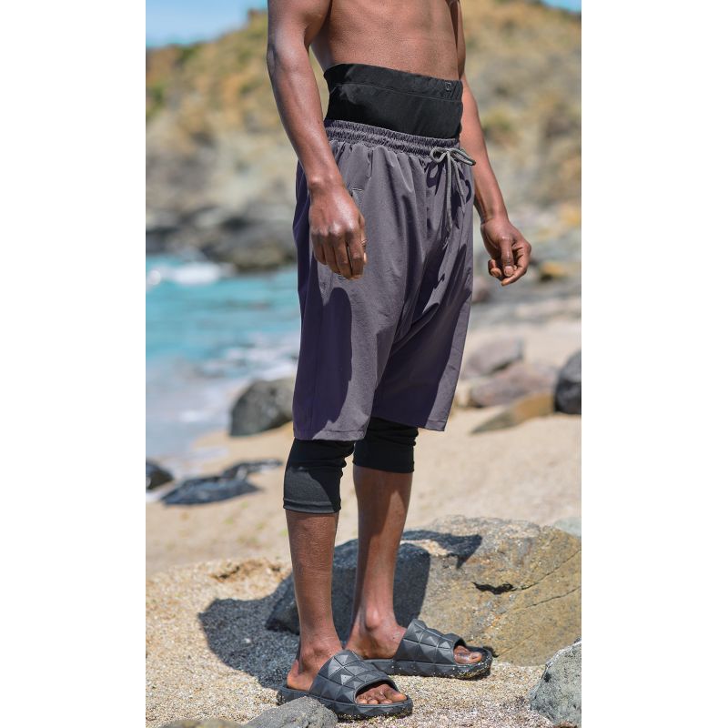 Sarouel de Bain Cycliste - SwimShort - Anthracite - Qaba'il