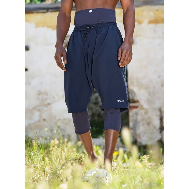 Sarouel de Bain Cycliste - SwimShort - Bleu Nuit - Qaba'il