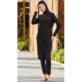 Burkini Hijab 5 Pièces - Noir - ADASEA