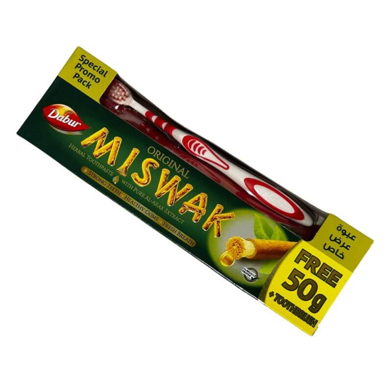 Dentifrice MISWAK 120g + 50g gratuit avec brosse à dents - Laboratoire Dabur