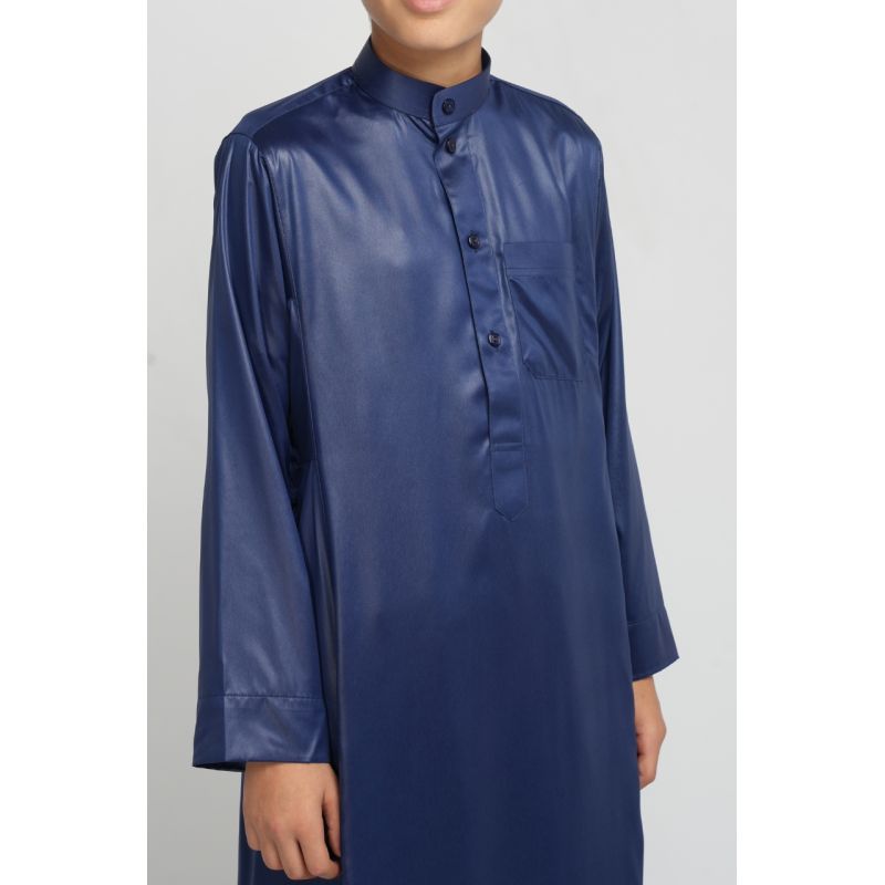 Qamis garçon Bleu Nuit : taille Bébé à adolescent (0-13 ans) - Soundouss