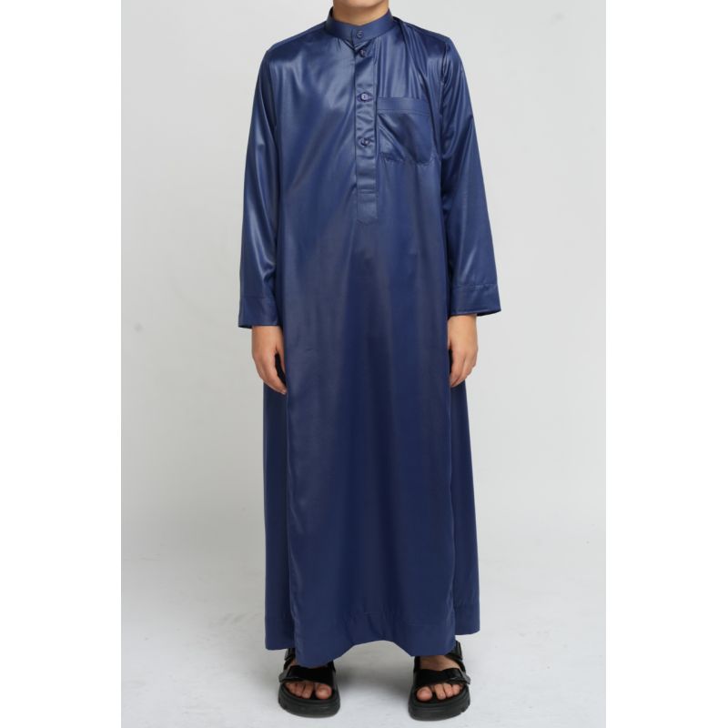 Qamis garçon Bleu Nuit : taille Bébé à adolescent (0-13 ans) - Soundouss