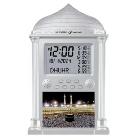 Horloge de Prière - Argent - Al Fatiha : FAJ-118