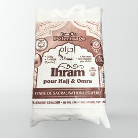 Tenue Omra et Haji Pélerinage Ihram - 100% Coton - Fabriqué à Médine Munawarah - Minwal