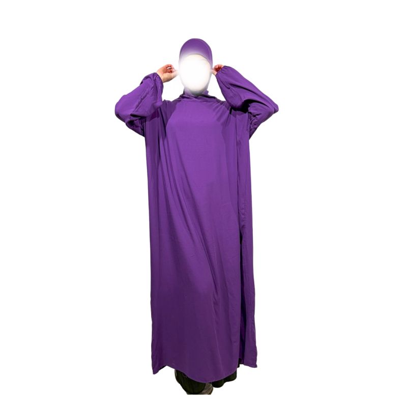 Abaya de prière avec cagoule - Taille unique- 100% coton - Soundouss